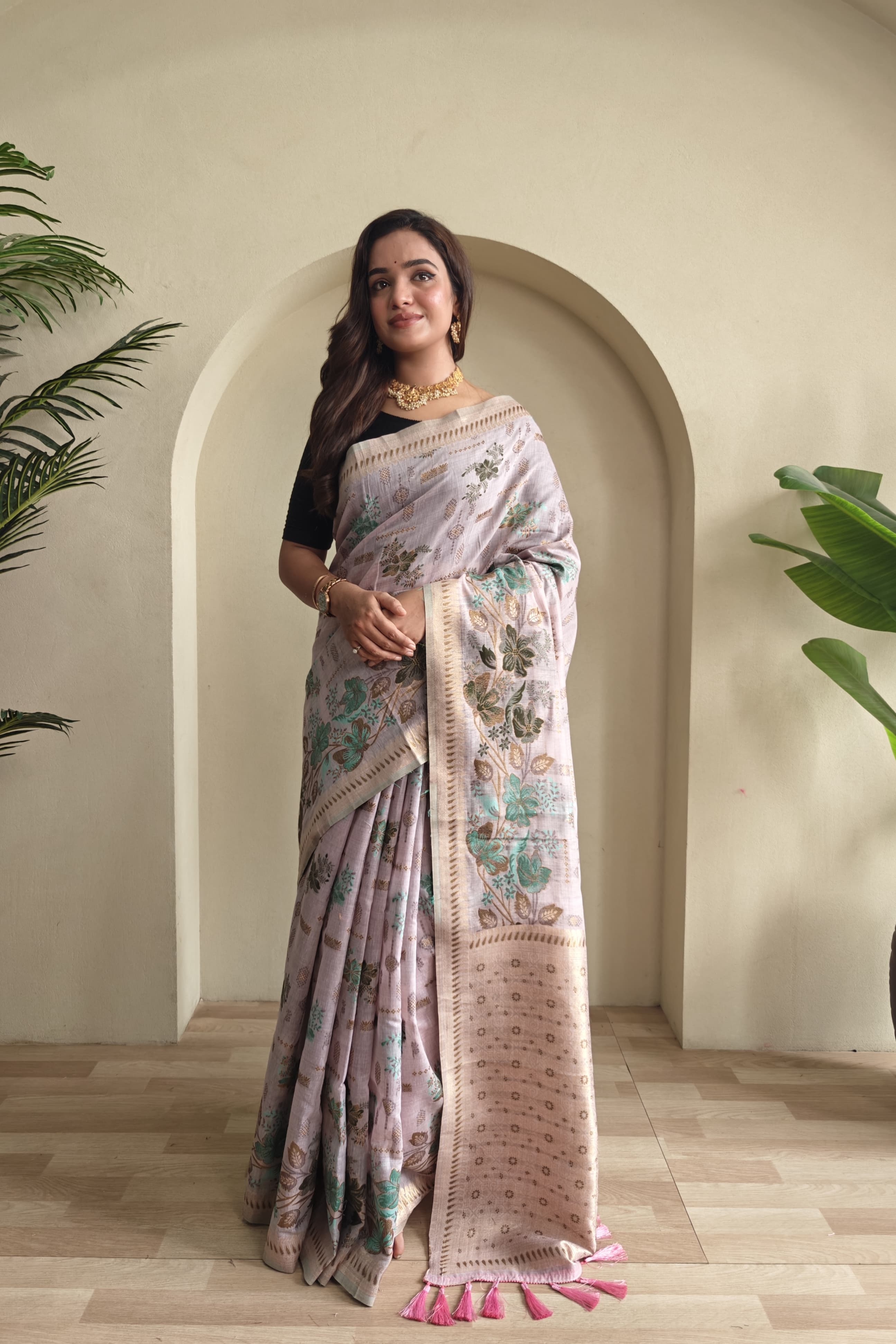 Premium Jamdani Muga Cotton Saree