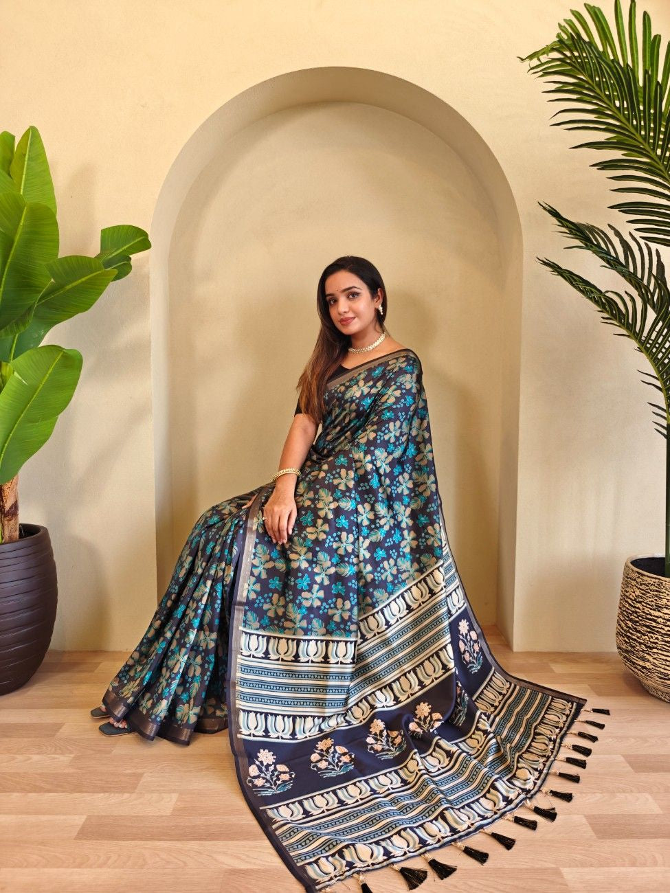 Viscose Dola Silk Saree