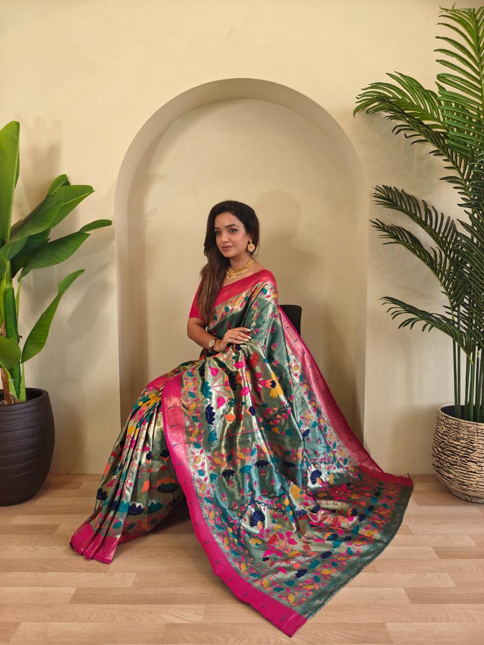Designer Paithani Weaving sarees