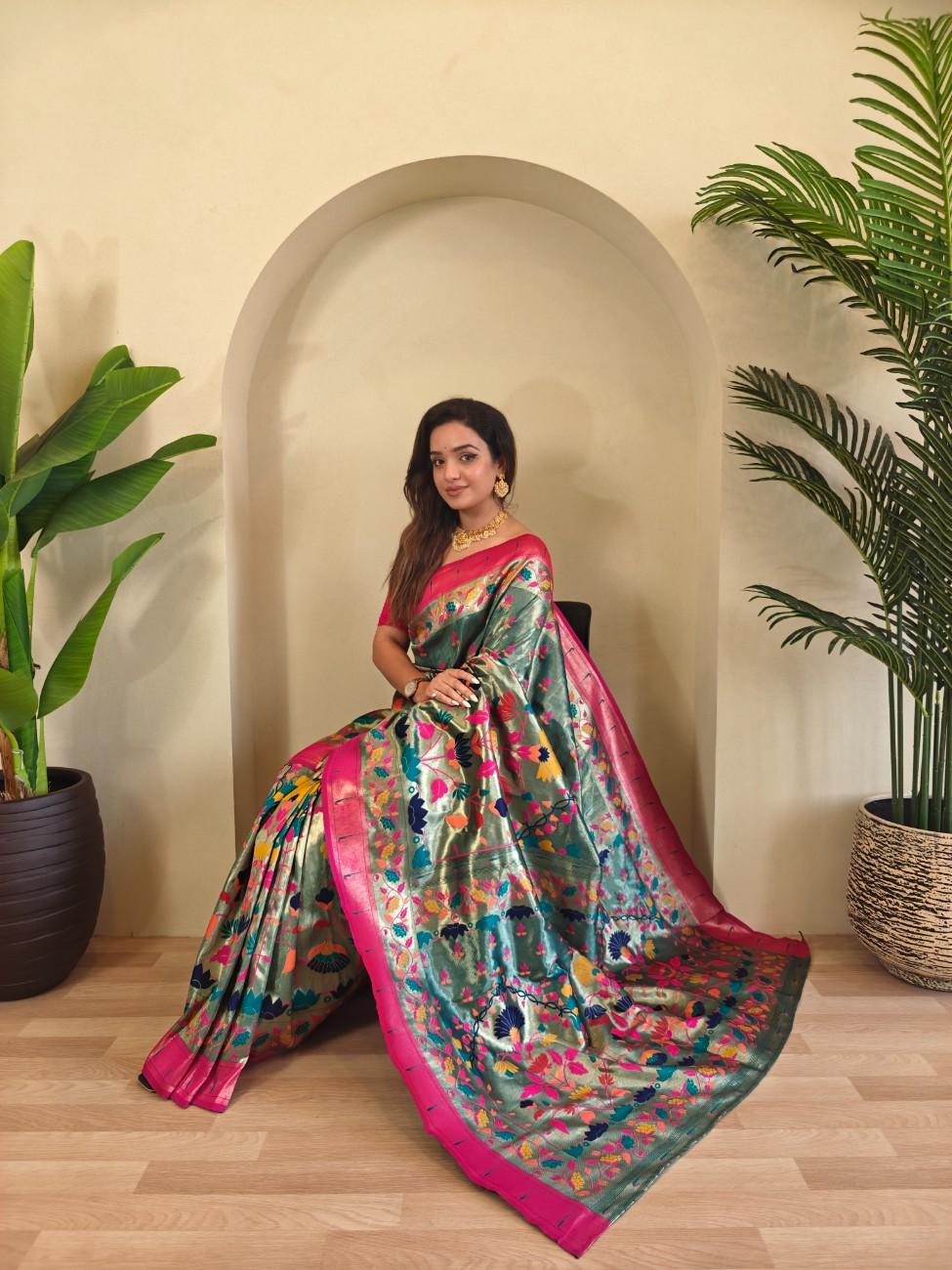 Designer Paithani Weaving sarees