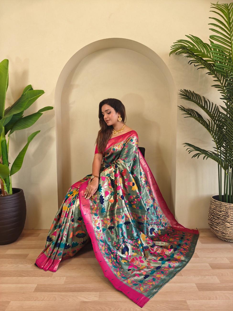 Designer Paithani Weaving sarees