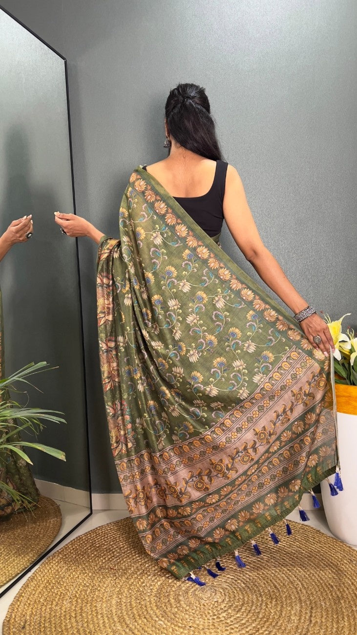 Premium Hand-Crafted Chanderi Cotton Saree