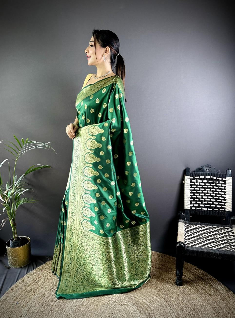 Banarasi Lichi Silk Saree