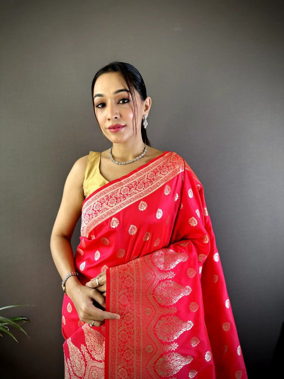 Banarasi Lichi Silk Saree