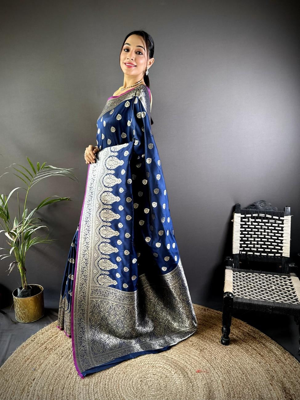 Banarasi Lichi Silk Saree