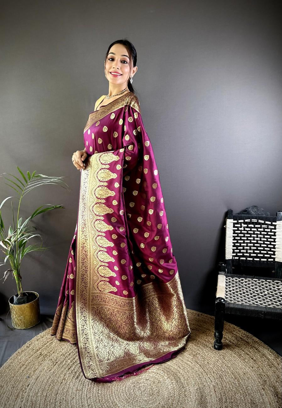 Banarasi Lichi Silk Saree