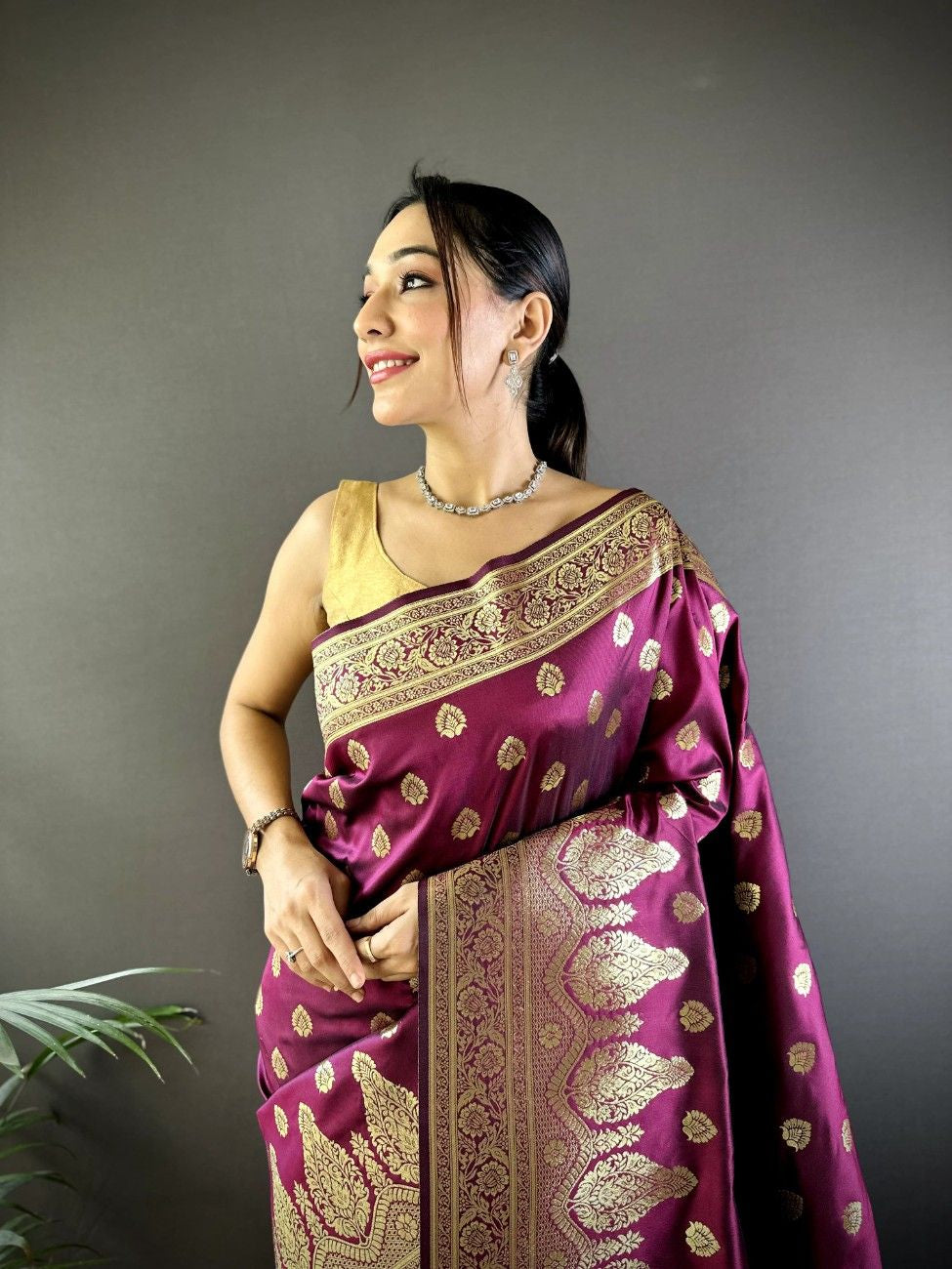Banarasi Lichi Silk Saree