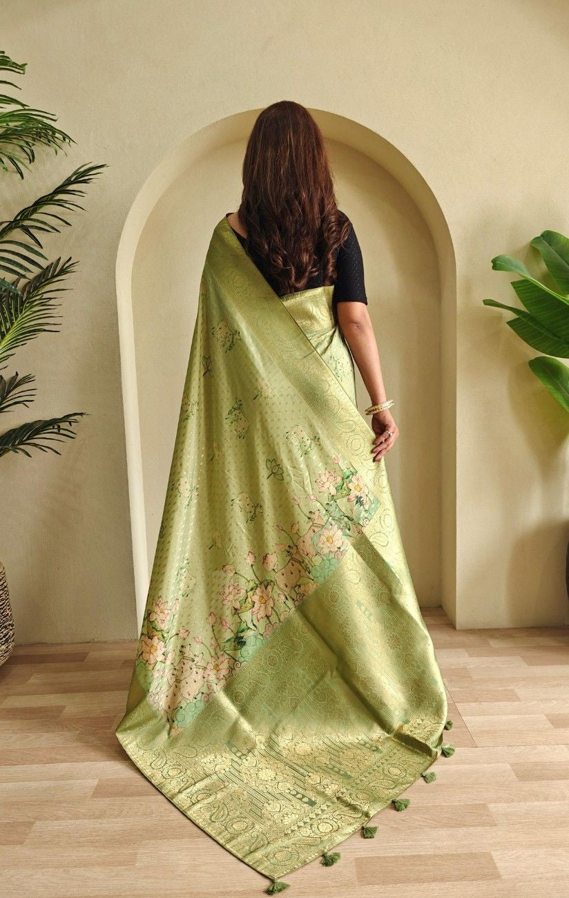 Viscose Georgette Charm with Digital Weave