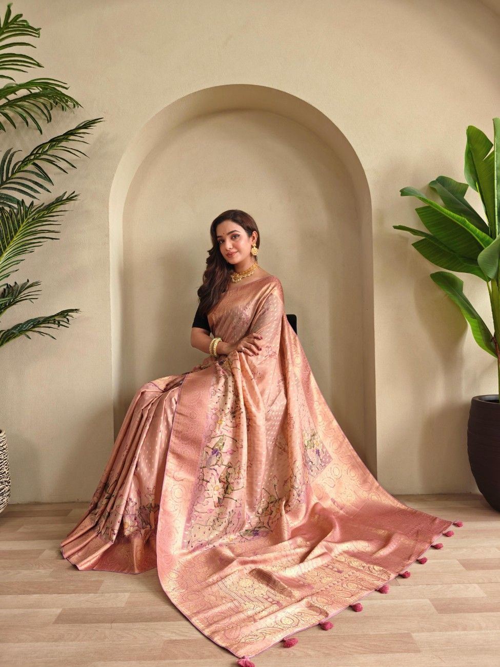 Viscose Georgette Charm with Digital Weave