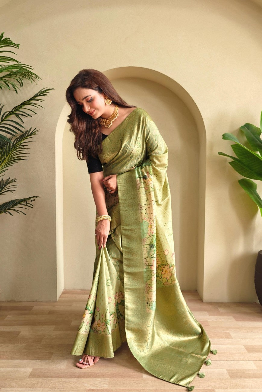 Viscose Georgette Charm with Digital Weave