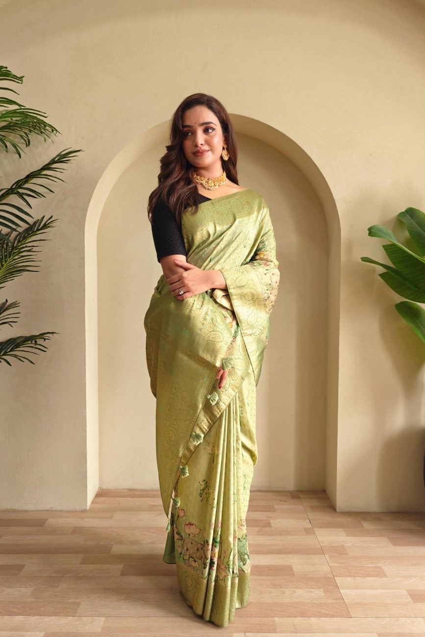 Viscose Georgette Charm with Digital Weave