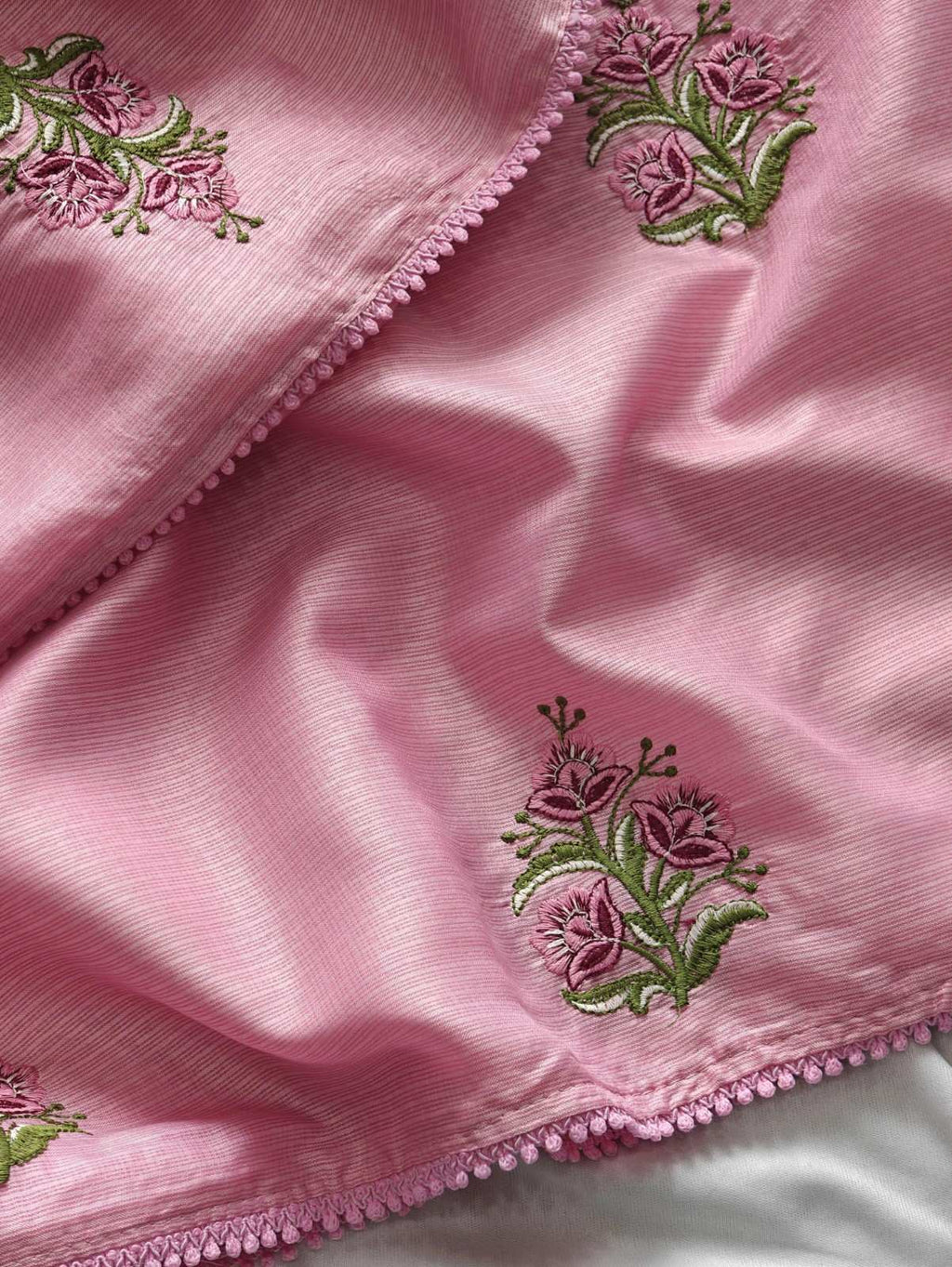 Premium Kota Doriya Saree with  self-weaving chex pattern