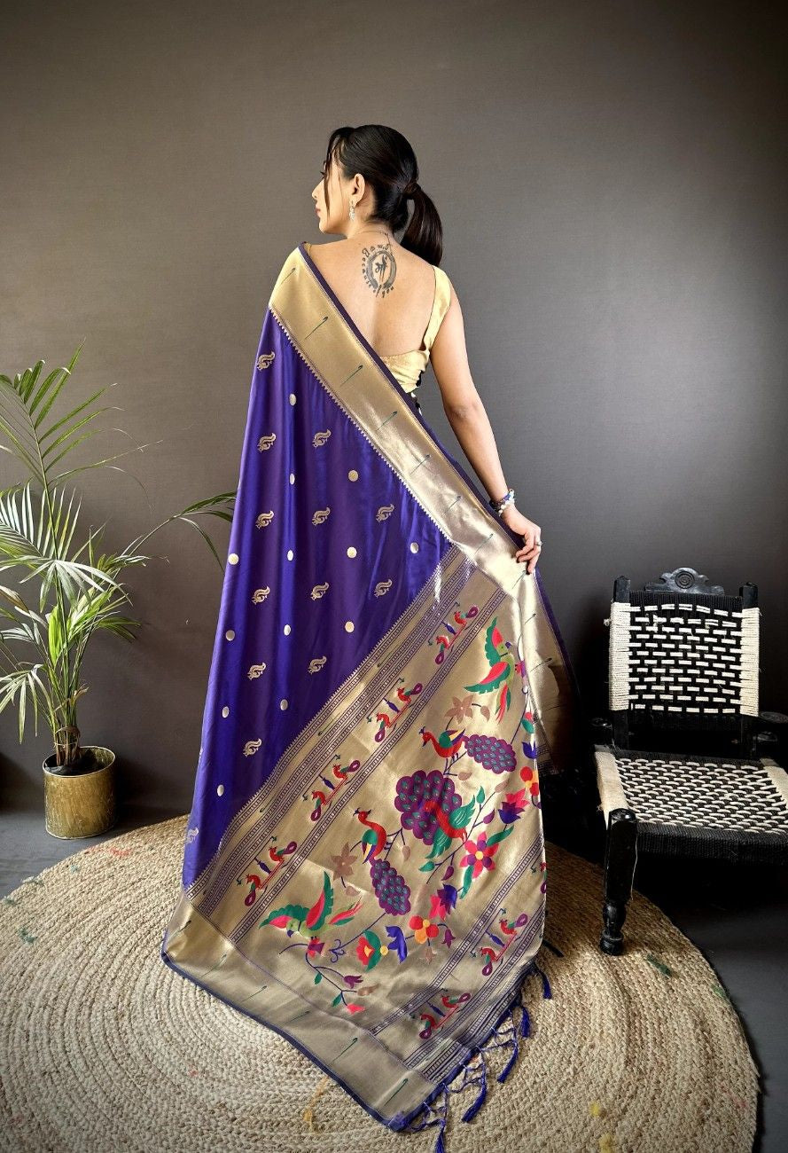 Premium Kanchipuram Pethani Silk saree
