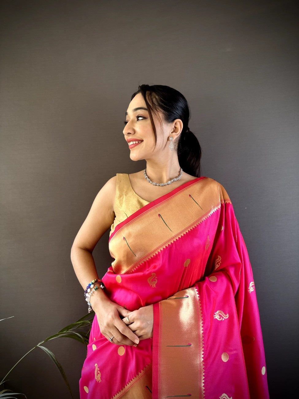 Premium Kanchipuram Pethani Silk saree