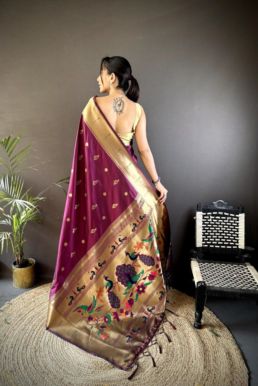 Premium Kanchipuram Pethani Silk saree