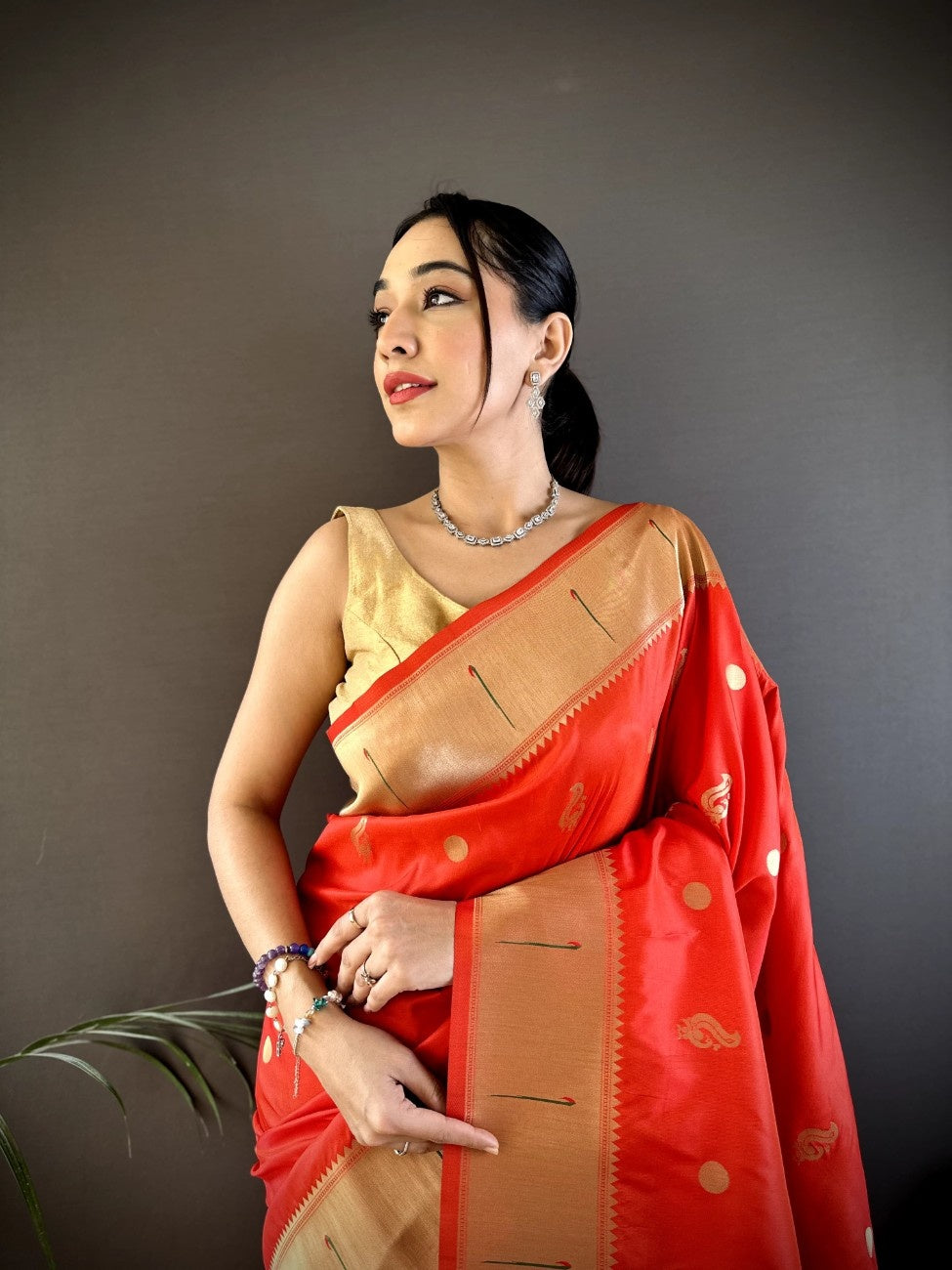 Premium Kanchipuram Pethani Silk saree