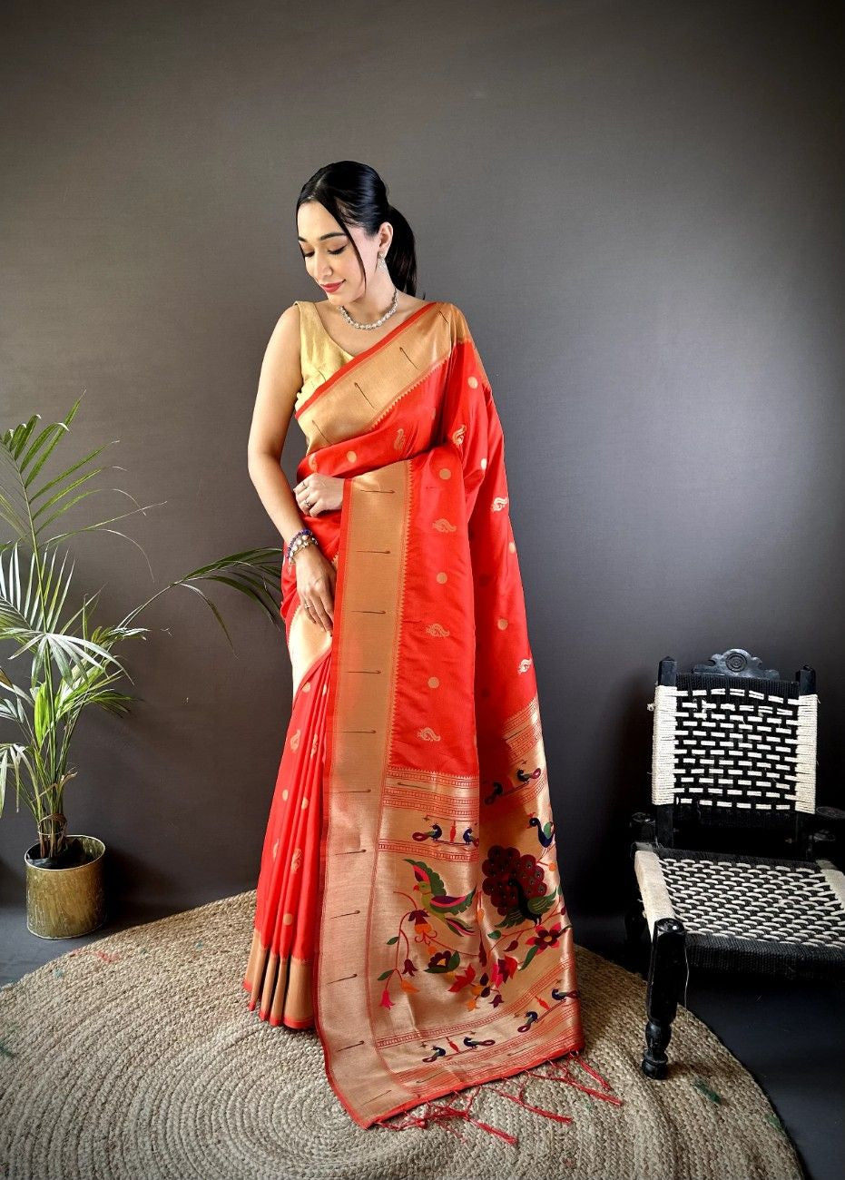 Premium Kanchipuram Pethani Silk saree
