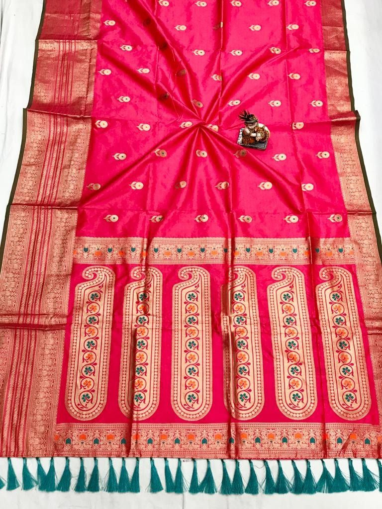 Kasturi Banarasi Lichi Silk