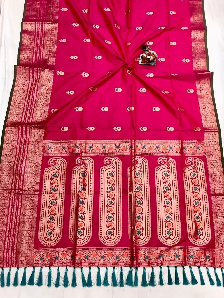 Kasturi Banarasi Lichi Silk