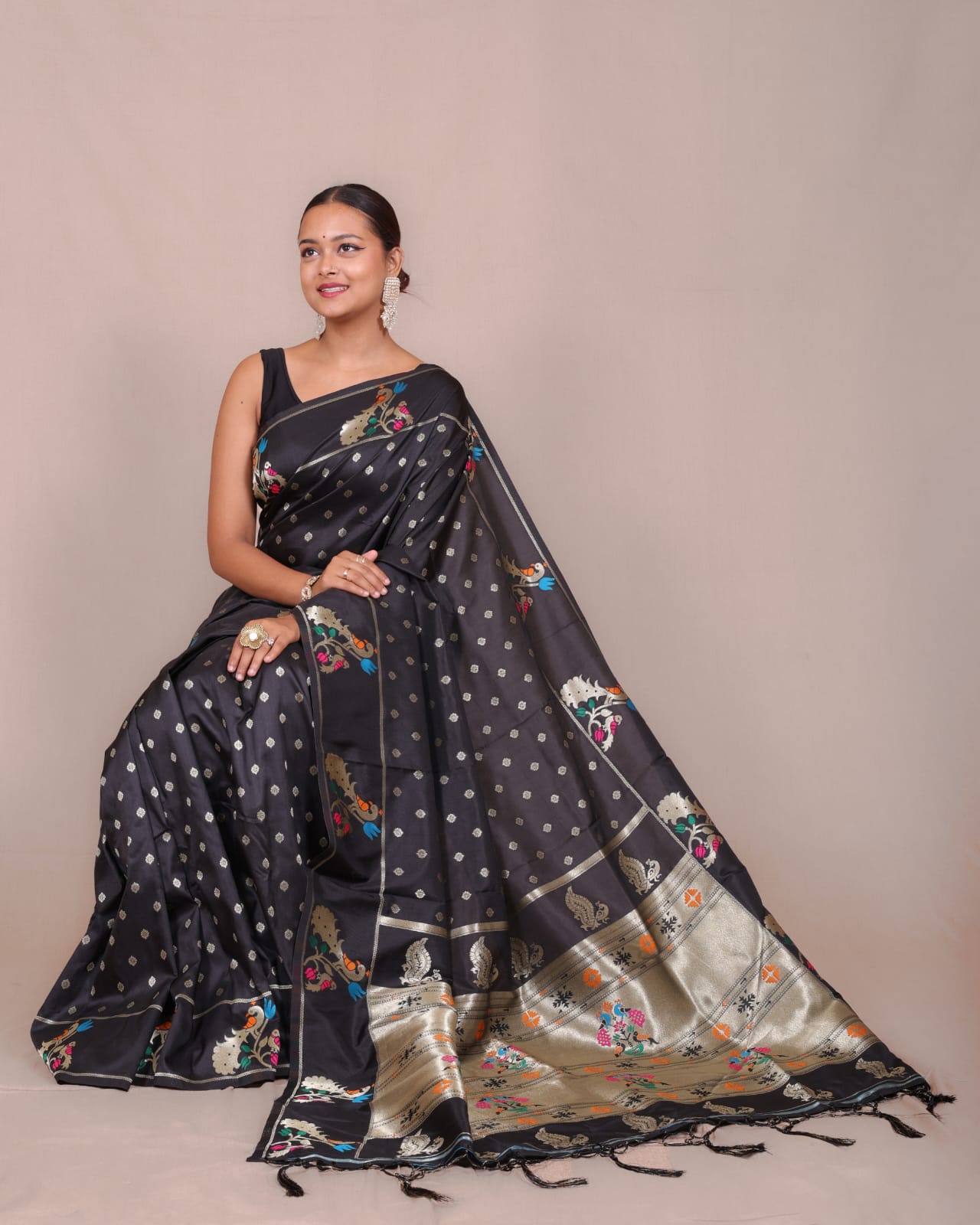 Premium Paithni Lichi Silk
