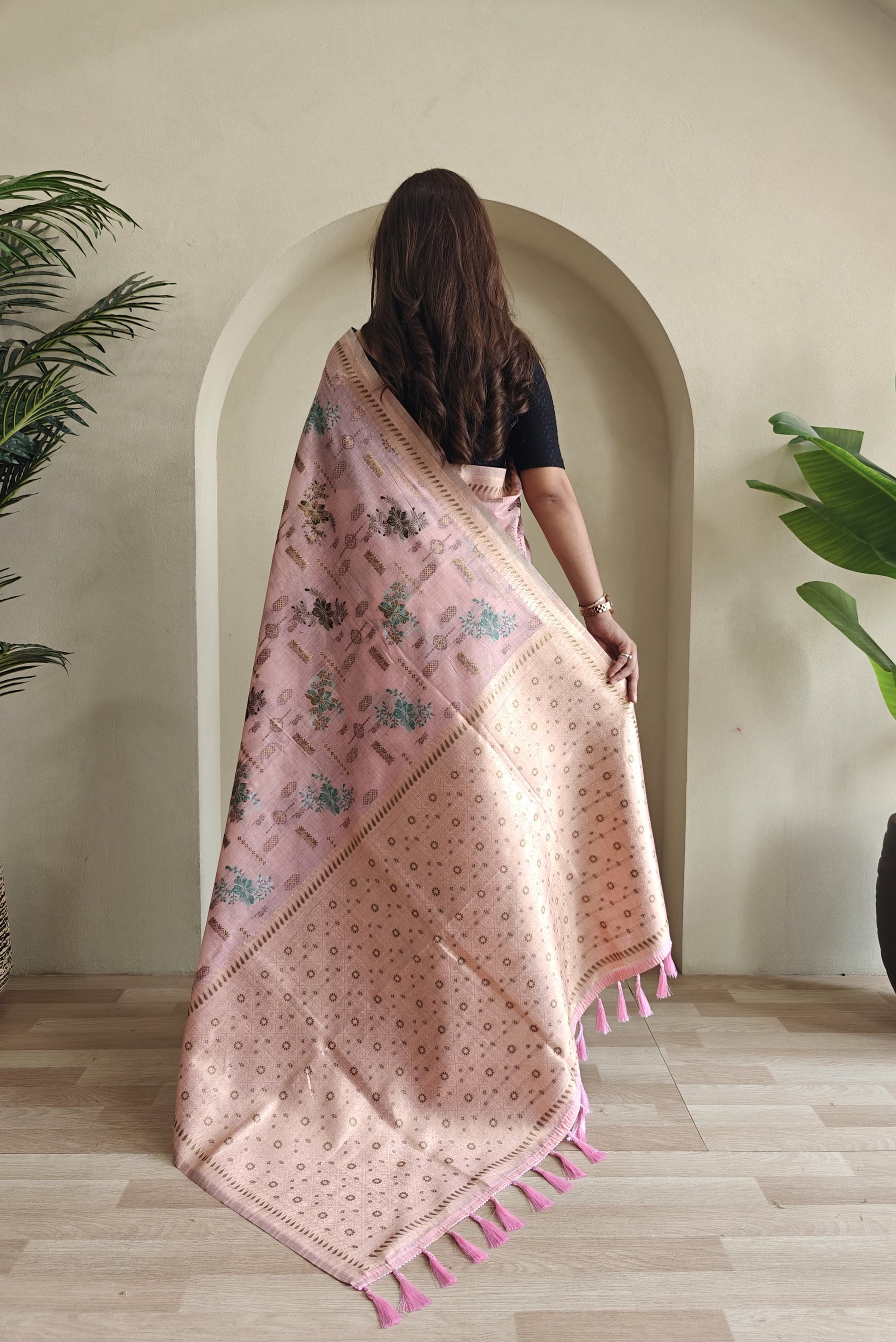 Premium Jamdani Muga Cotton Saree