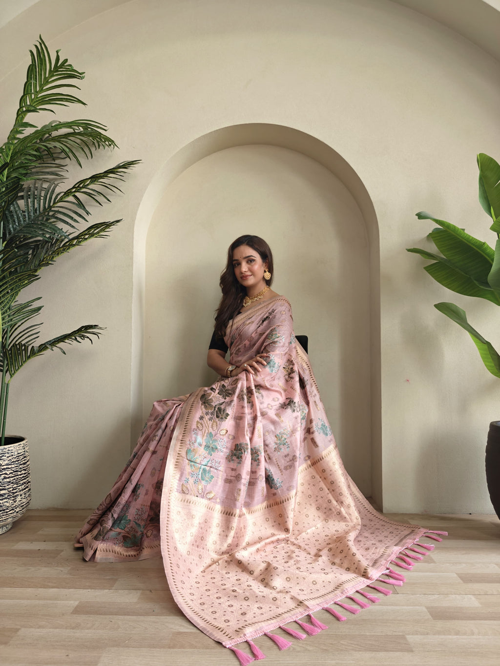 Premium Jamdani Muga Cotton Saree
