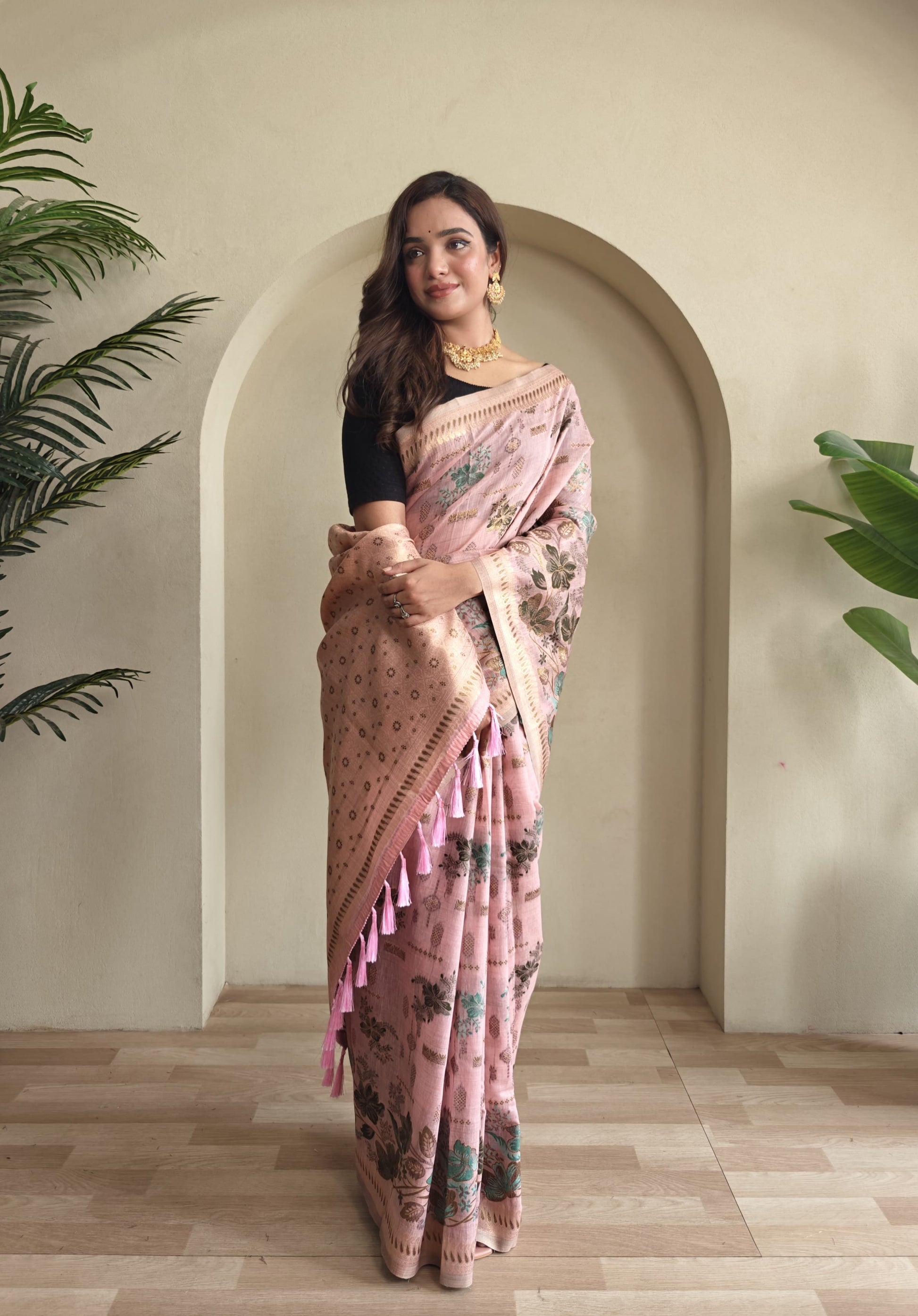 Premium Jamdani Muga Cotton Saree