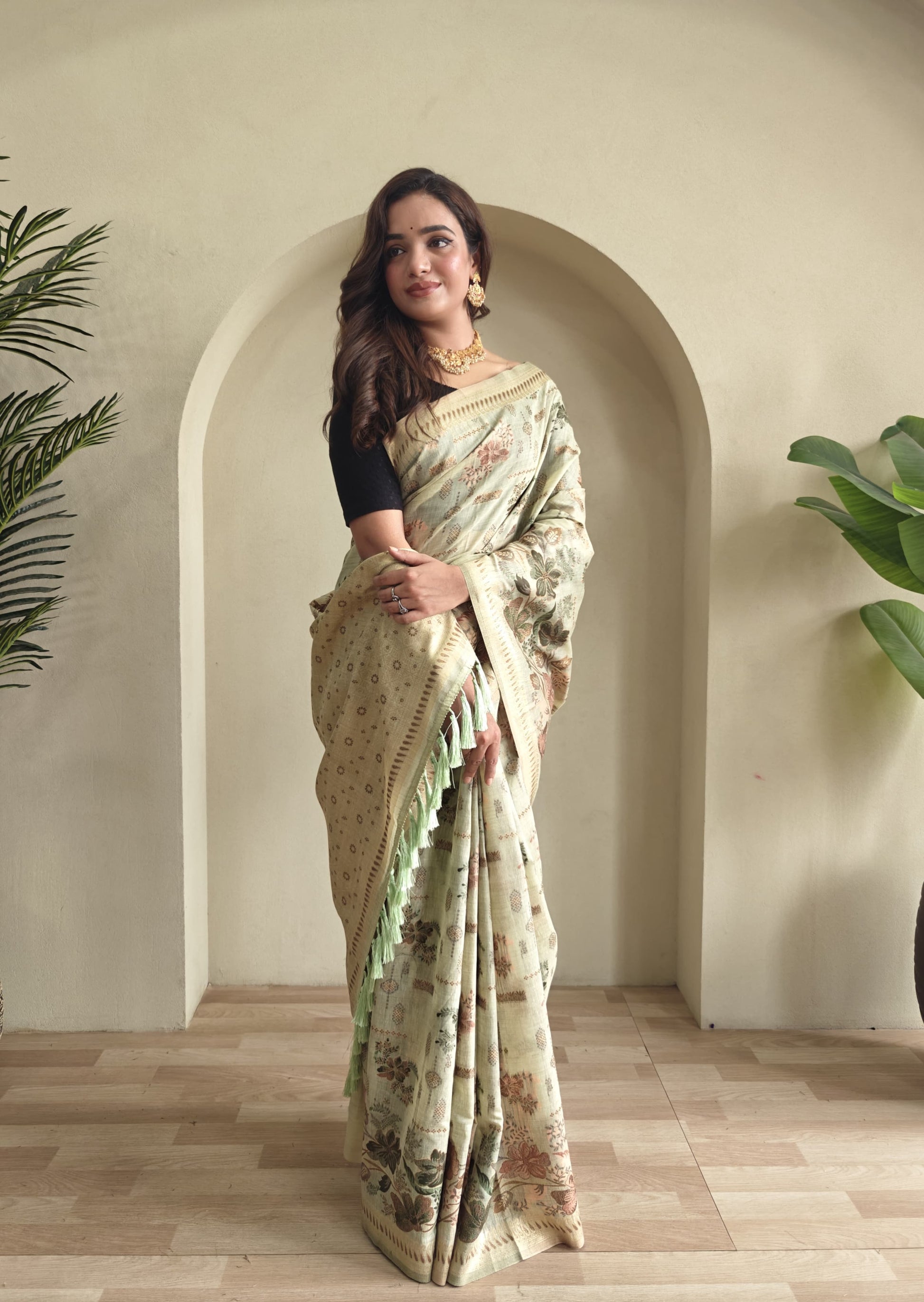Premium Jamdani Muga Cotton Saree