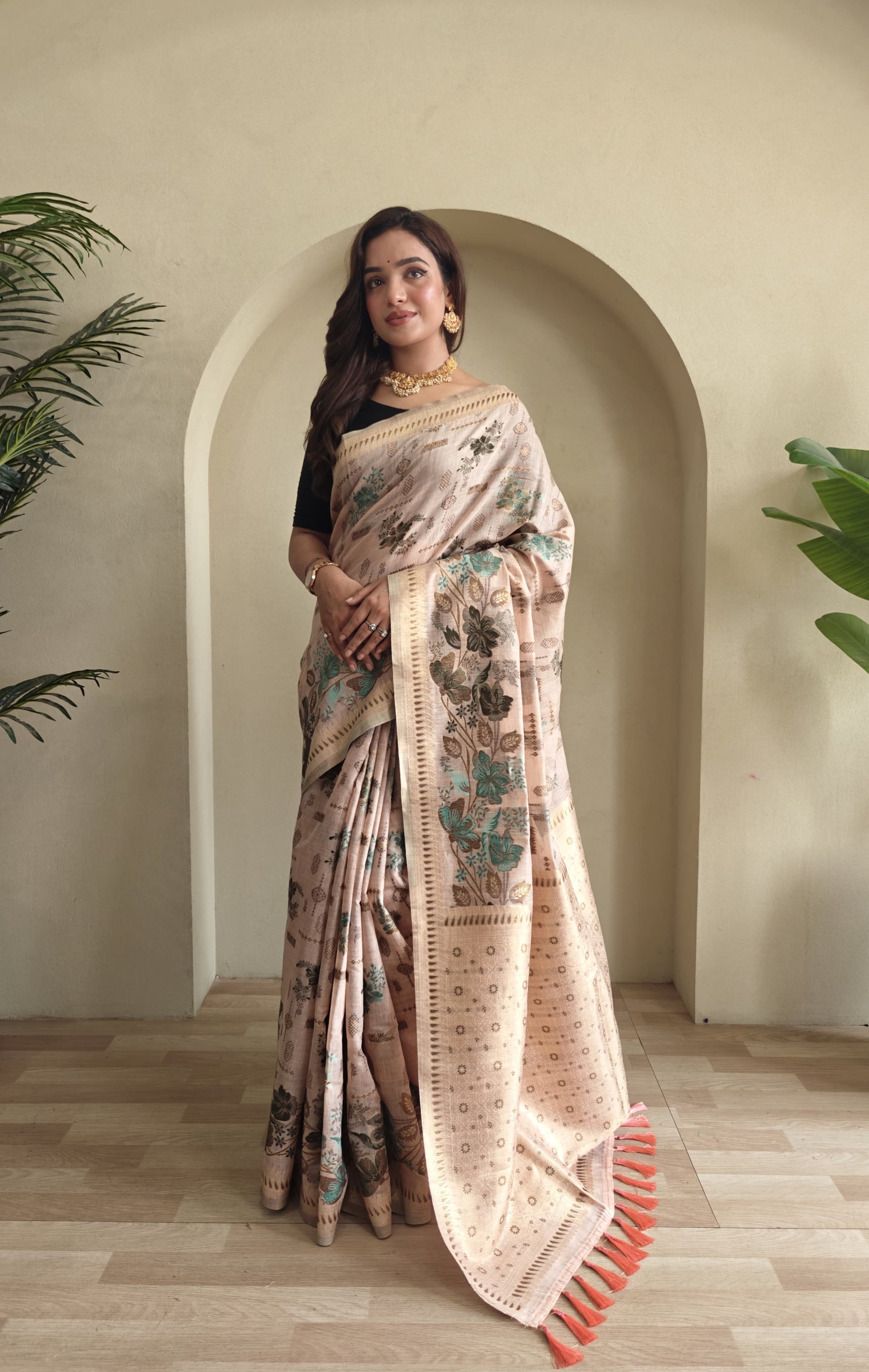 Premium Jamdani Muga Cotton Saree