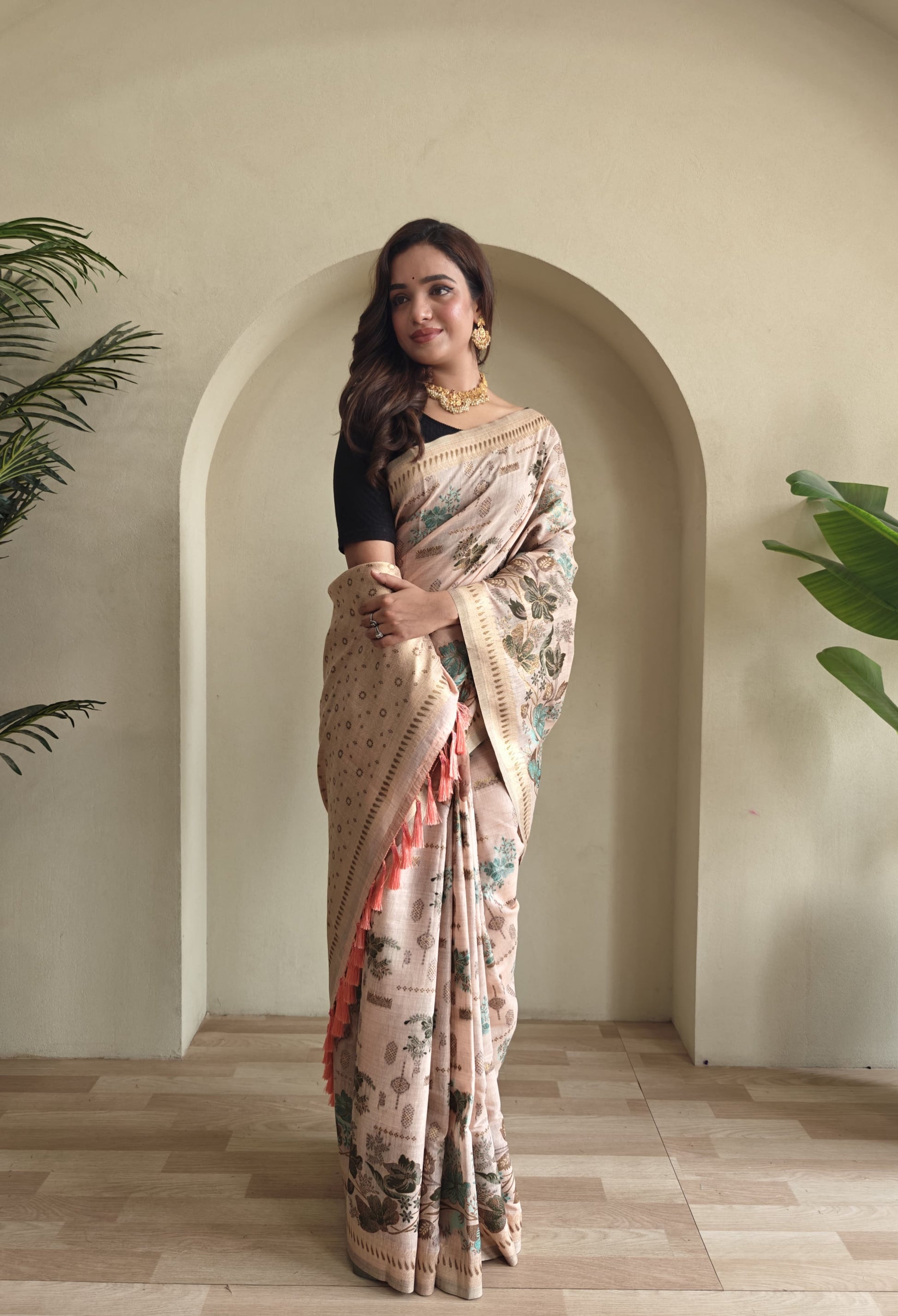 Premium Jamdani Muga Cotton Saree