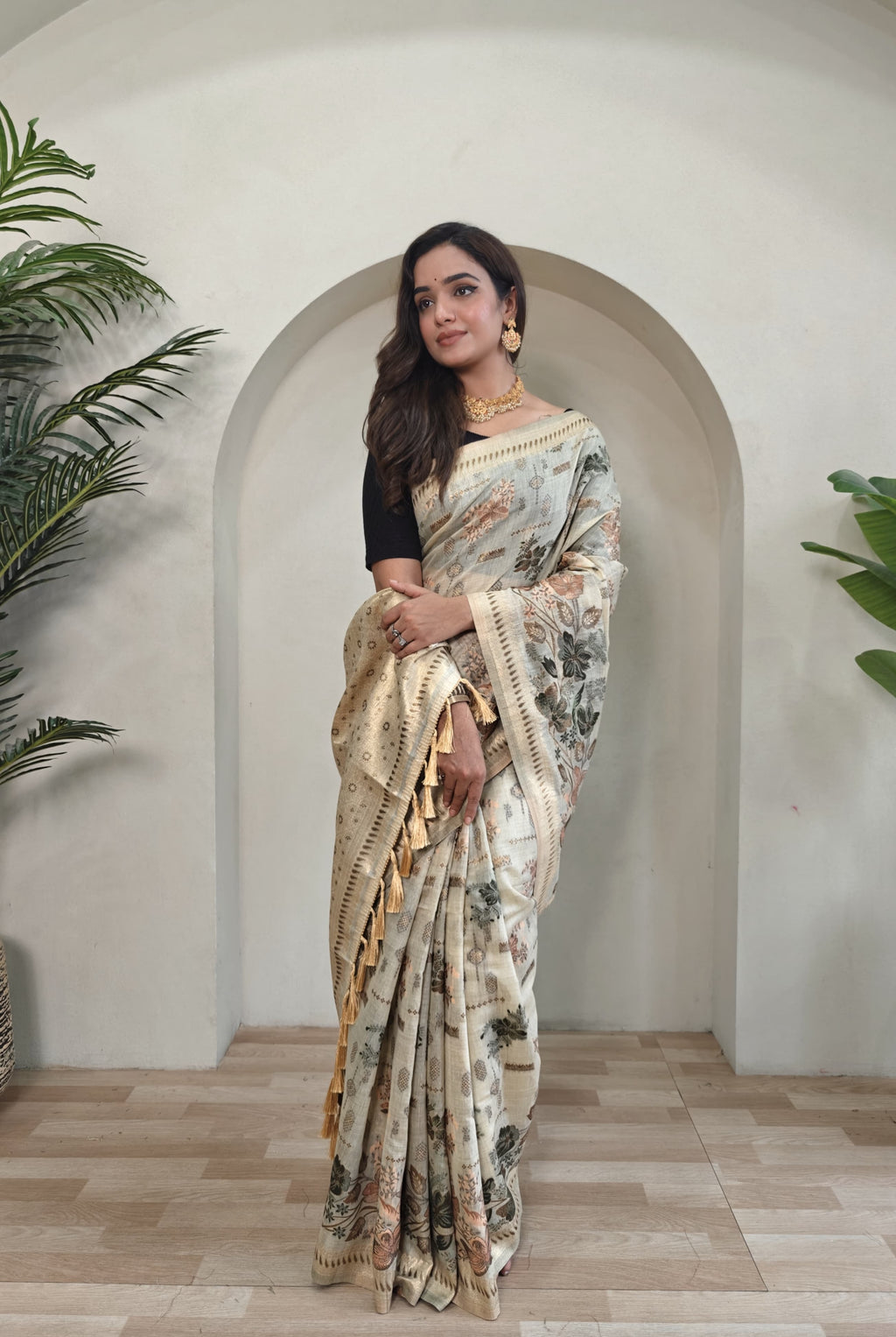 Premium Jamdani Muga Cotton Saree