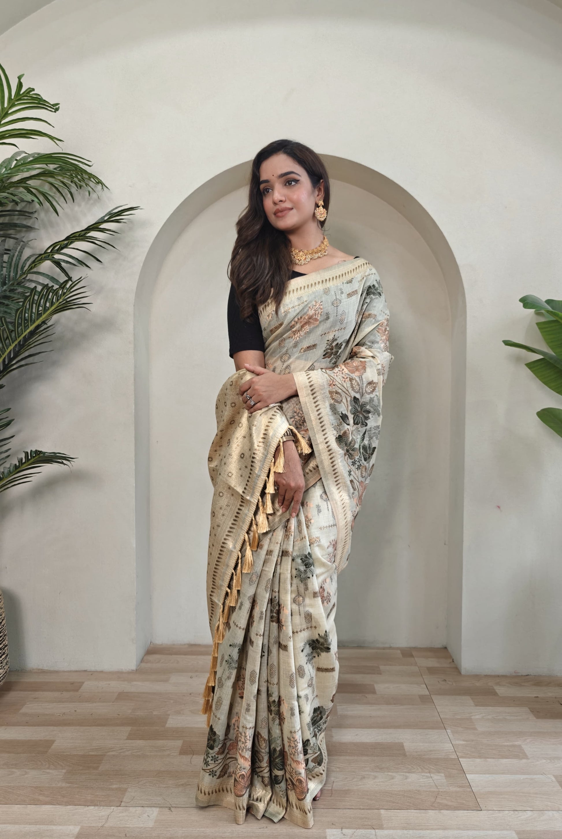 Premium Jamdani Muga Cotton Saree