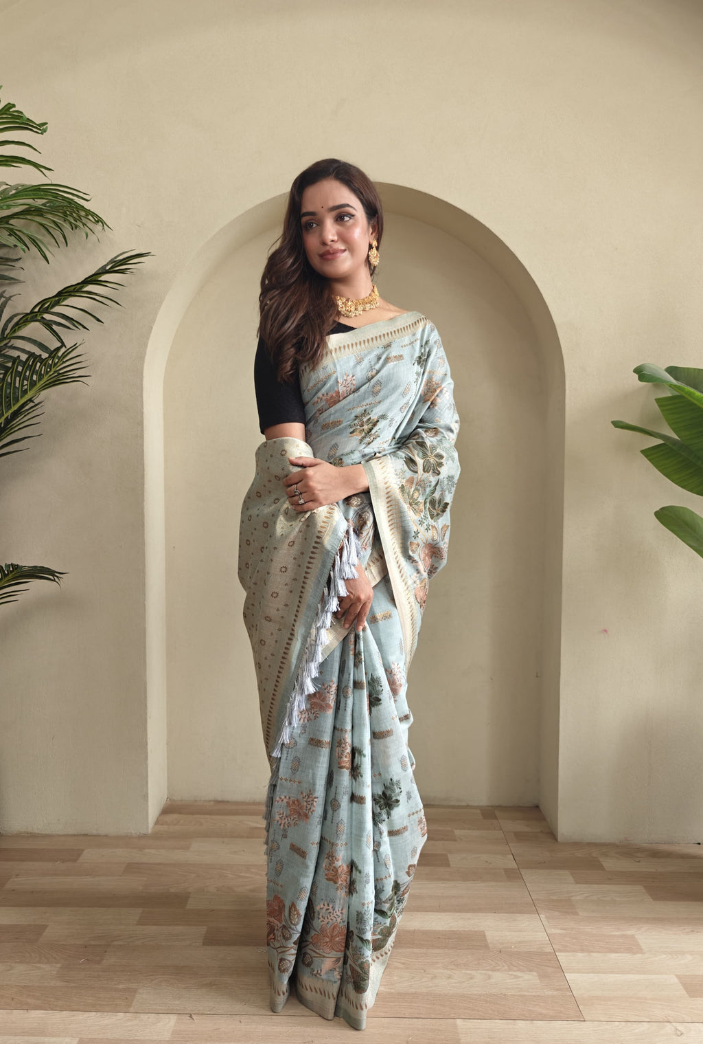 Premium Jamdani Muga Cotton Saree
