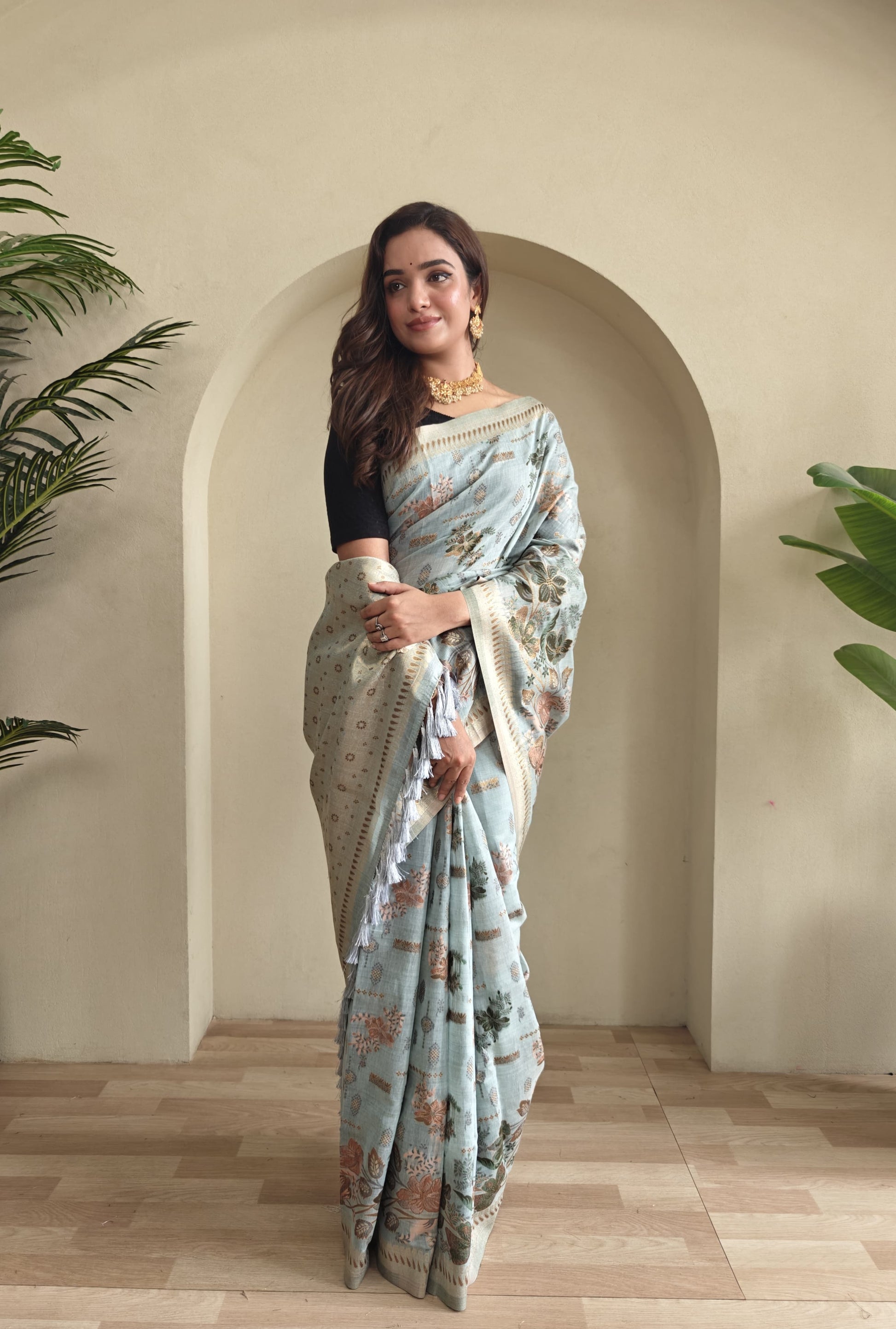 Premium Jamdani Muga Cotton Saree