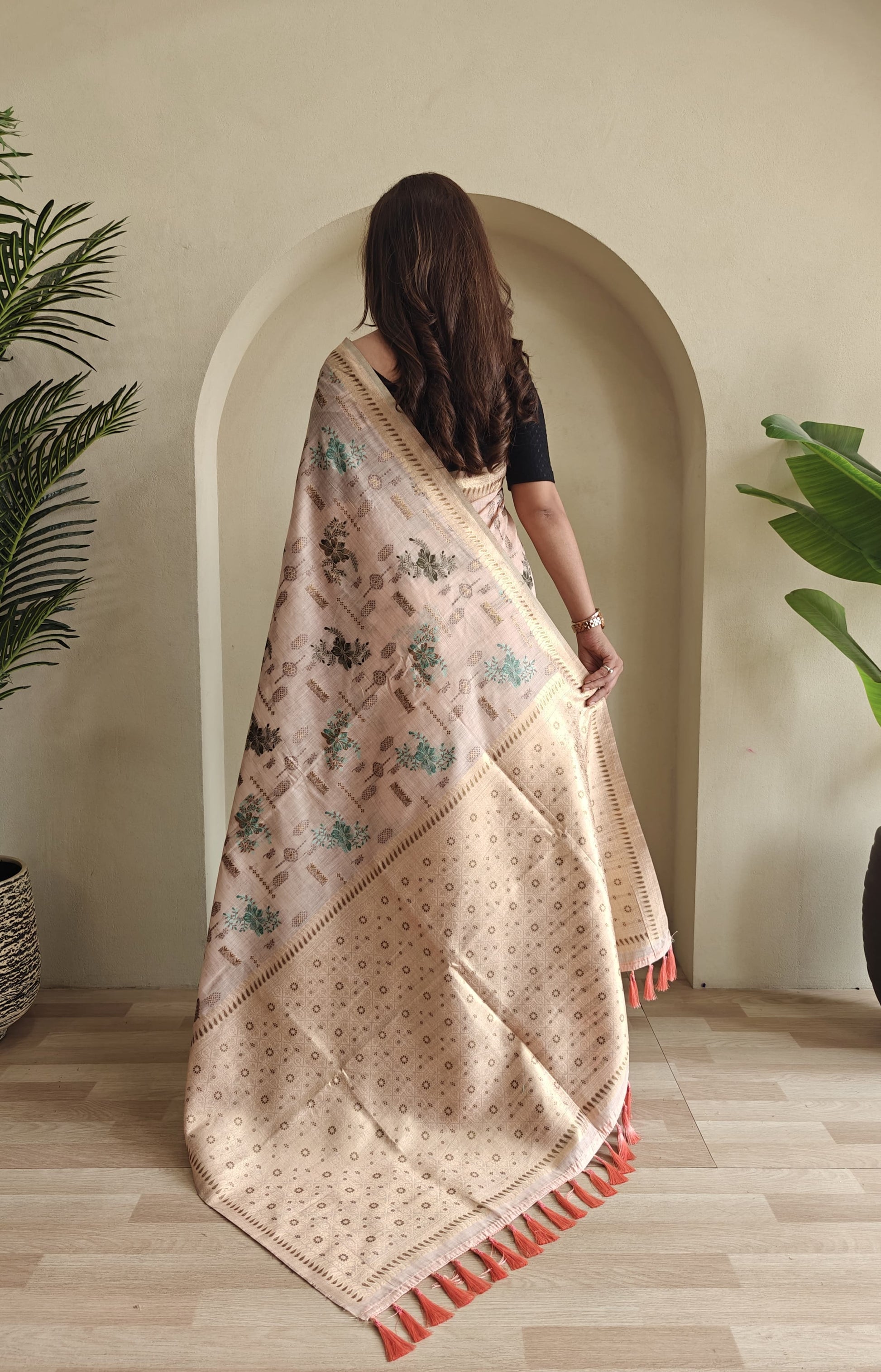 Premium Jamdani Muga Cotton Saree
