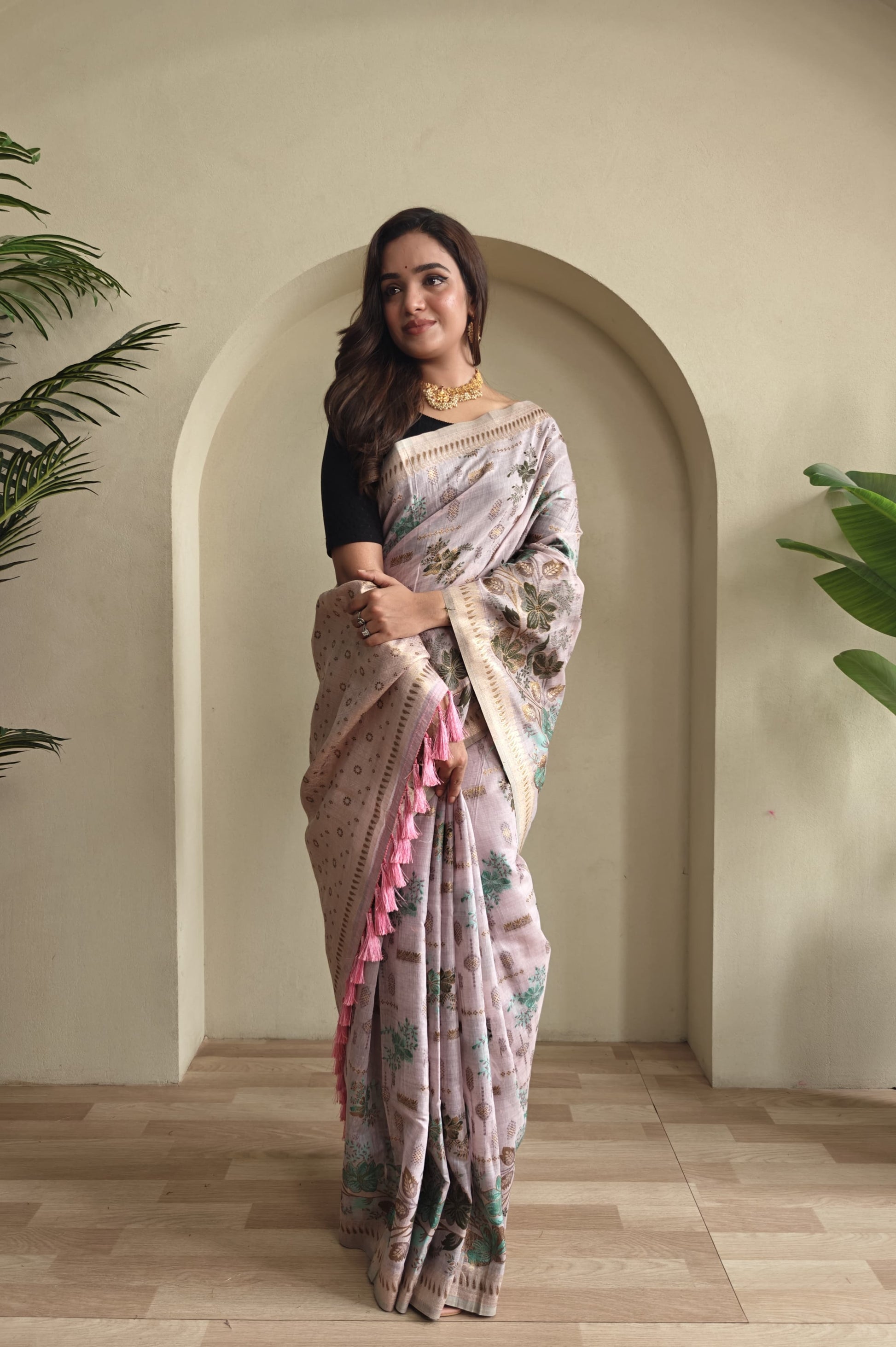Premium Jamdani Muga Cotton Saree