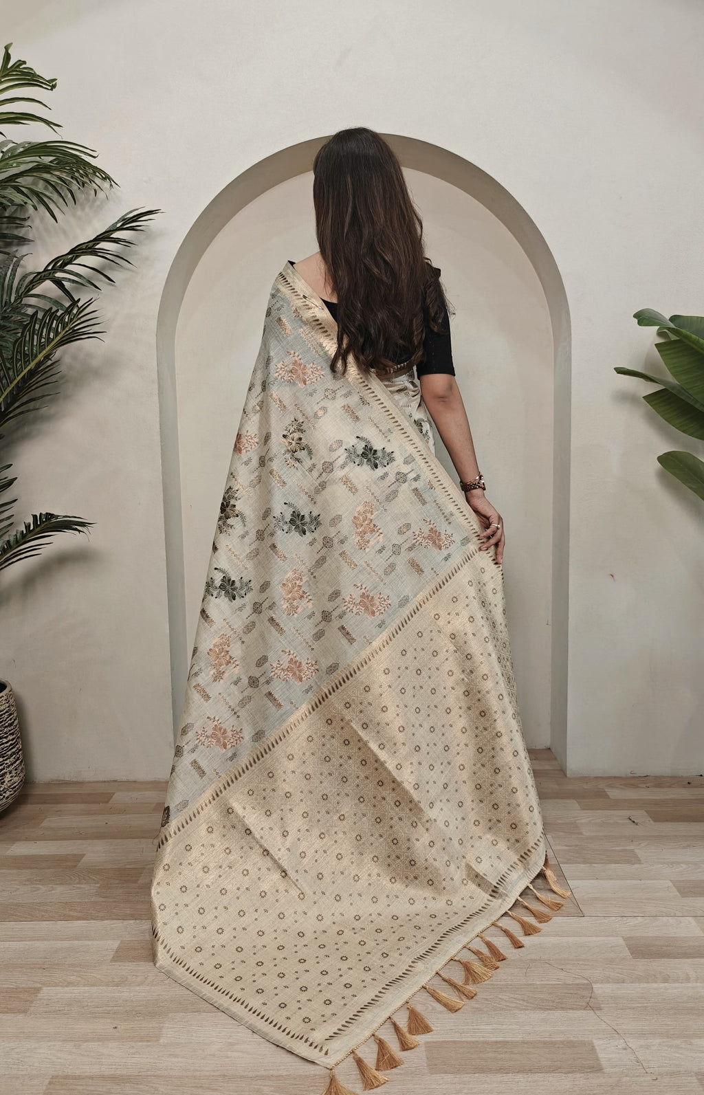 Premium Jamdani Muga Cotton Saree
