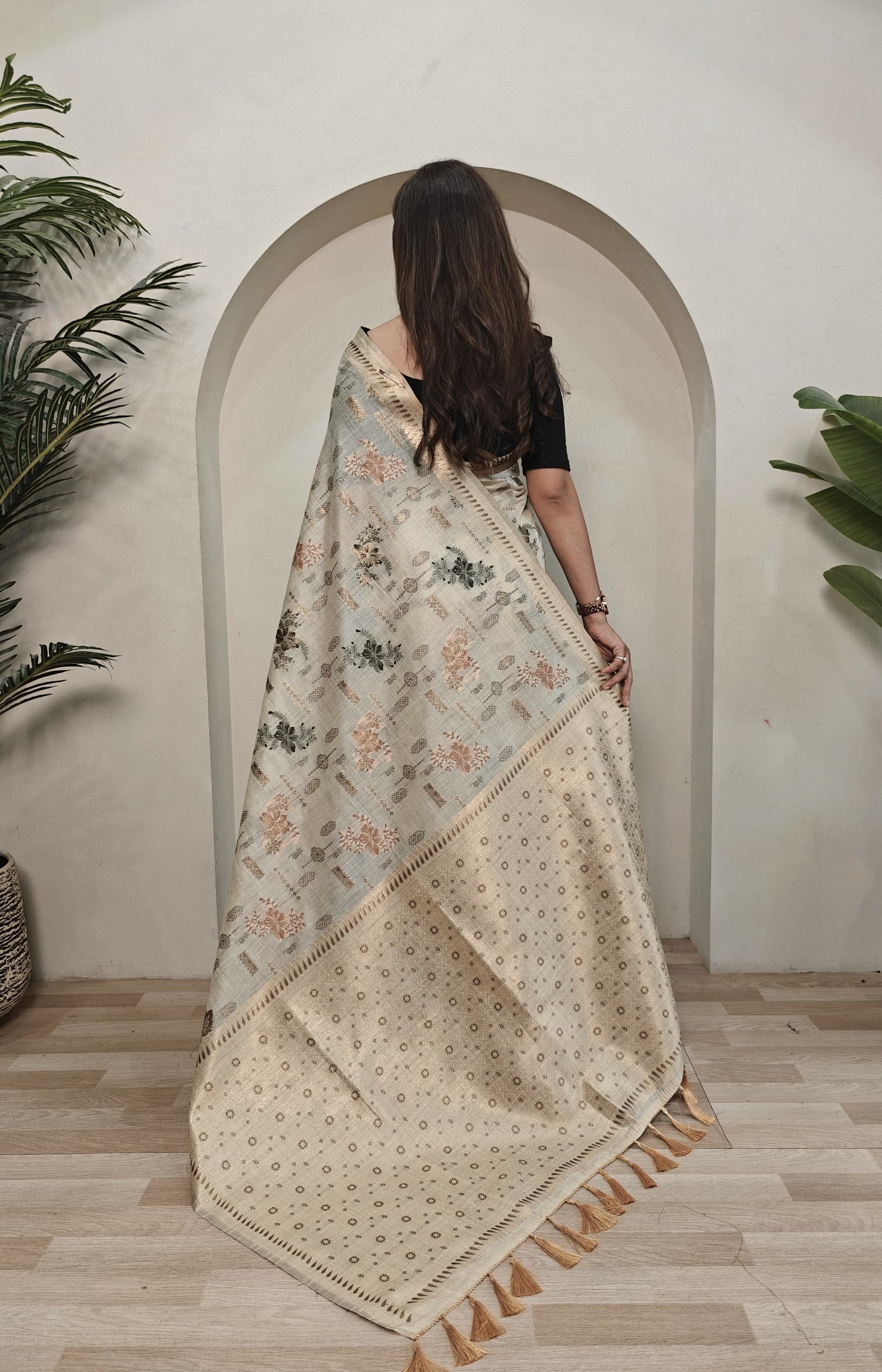 Premium Jamdani Muga Cotton Saree