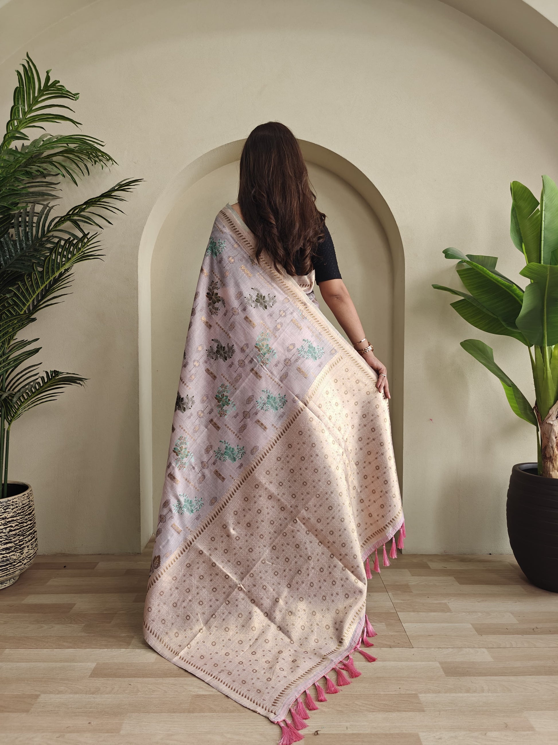 Premium Jamdani Muga Cotton Saree