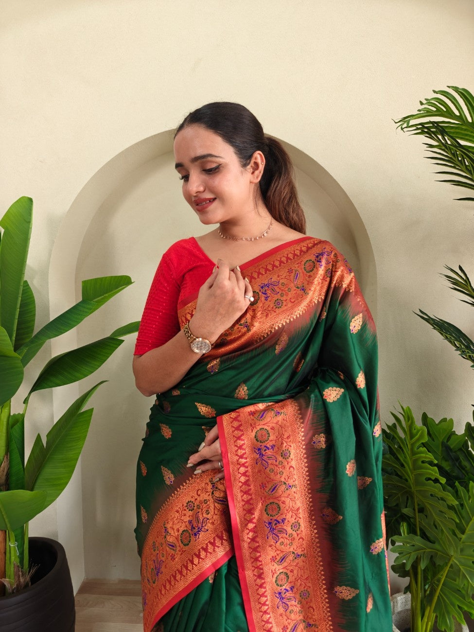 Pure Paithani Silk Saree