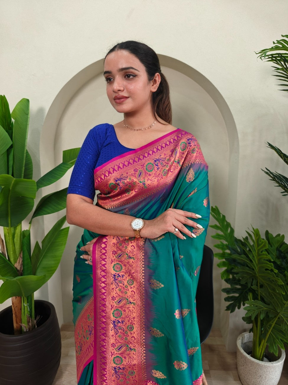 Pure Paithani Silk Saree
