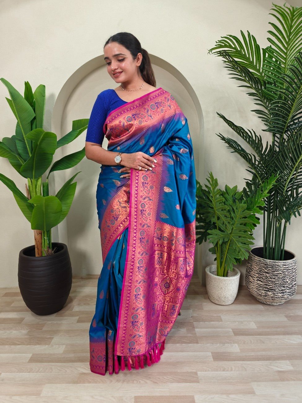Pure Paithani Silk Saree
