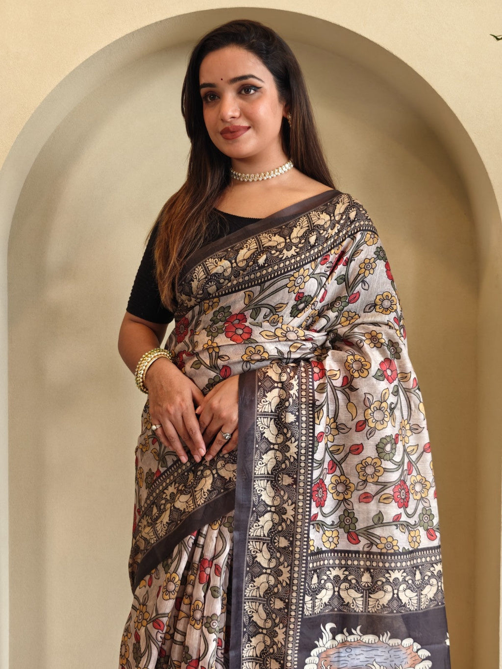 Cotton Chanderi Saree