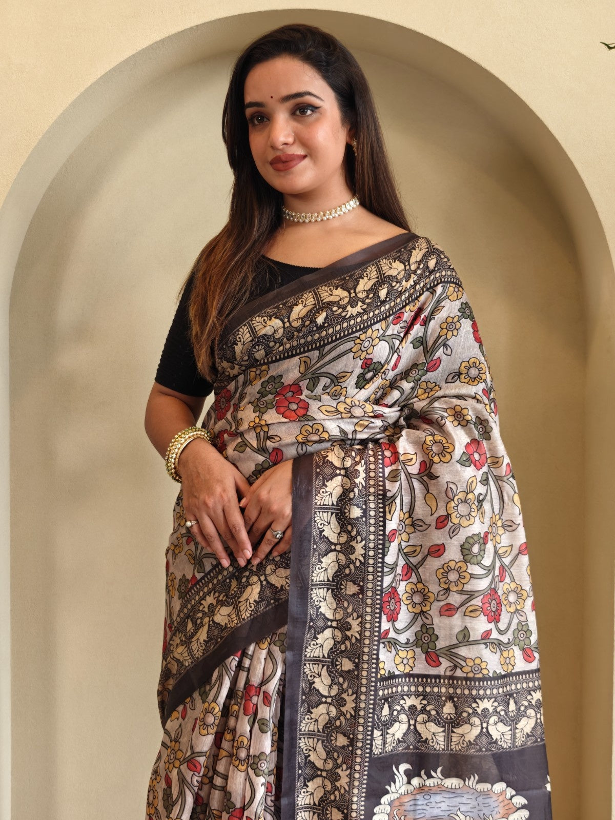 Cotton Chanderi Saree