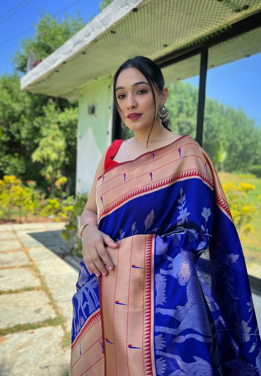 Pure Paithani Silk Saree
