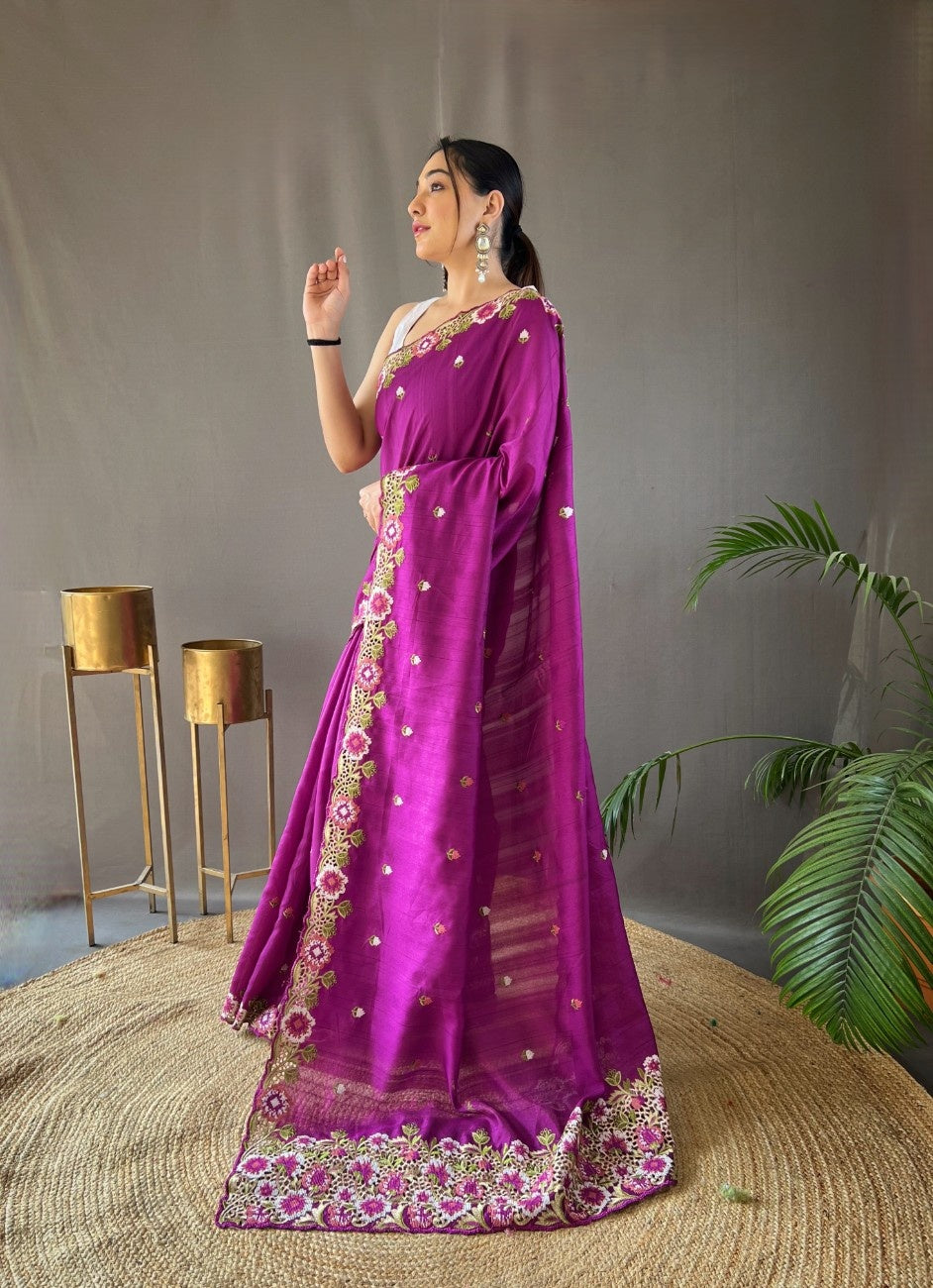 Pure Matka Silk Saree