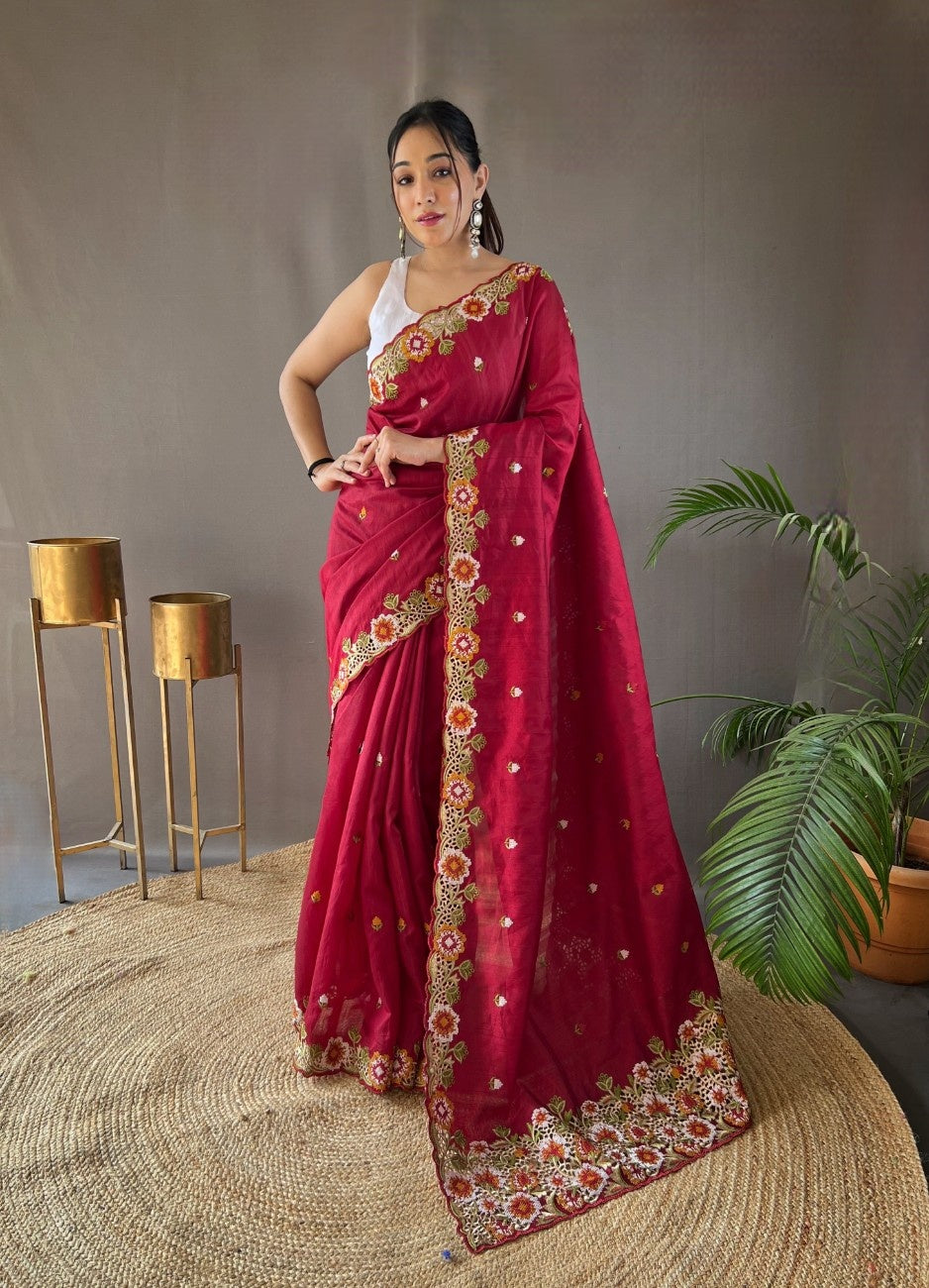 Pure Matka Silk Saree