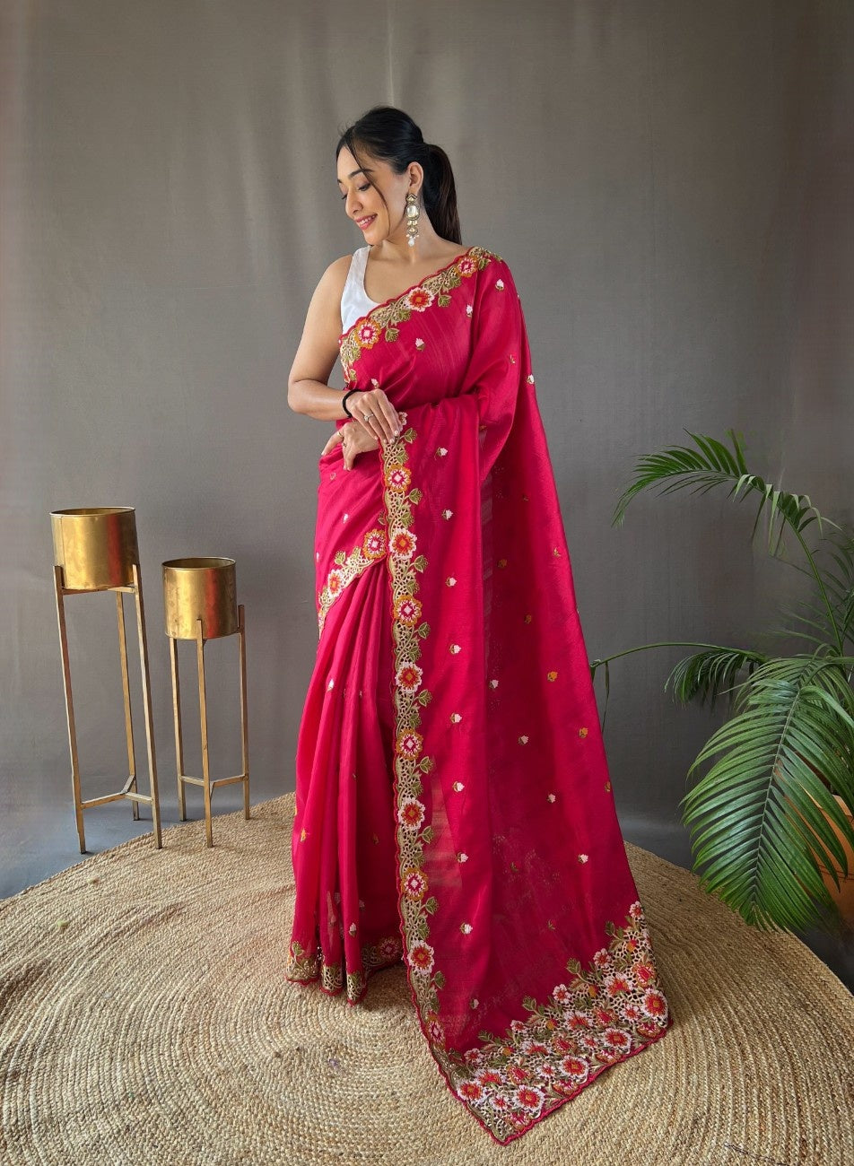 Pure Matka Silk Saree