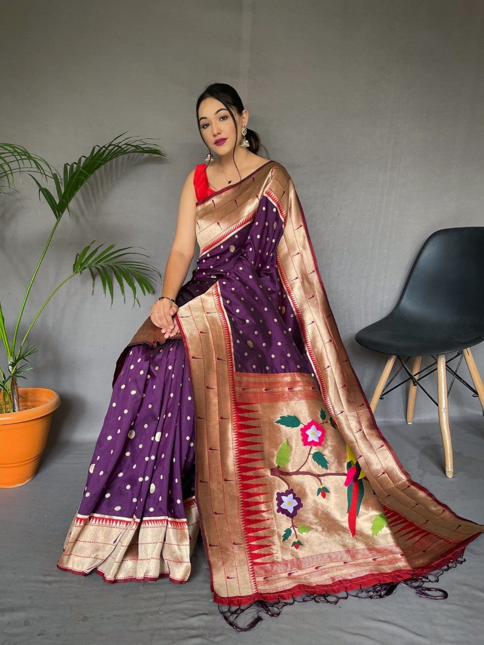 Pure Paithani Silk Saree