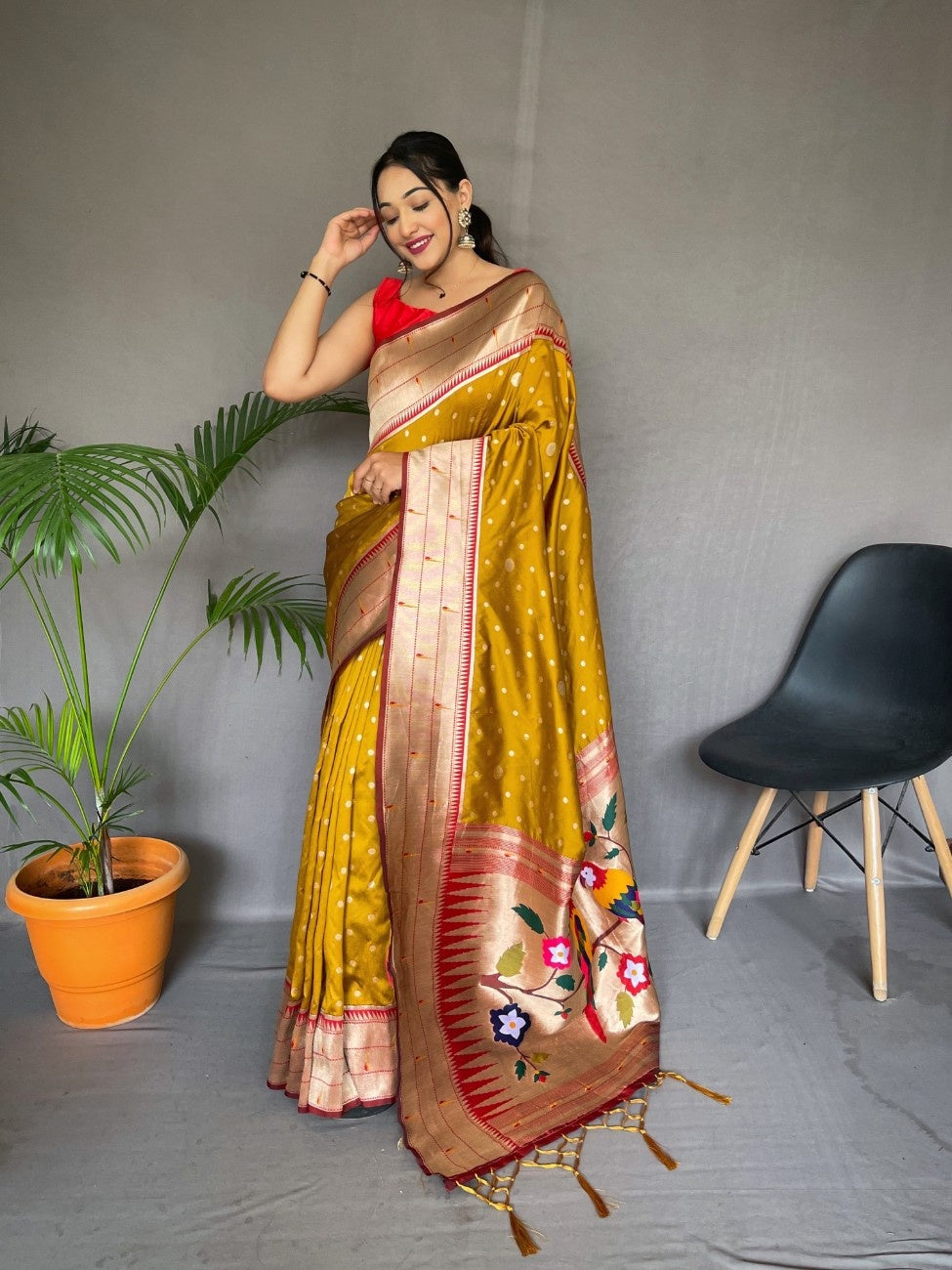 Pure Paithani Silk Saree